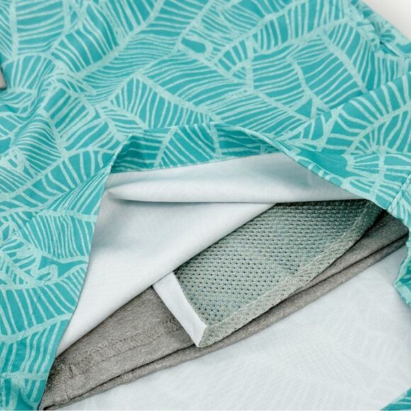 Huk Men's NWT Linear Leaf Lined Volley - Beach Glass - Picture 5 of 8